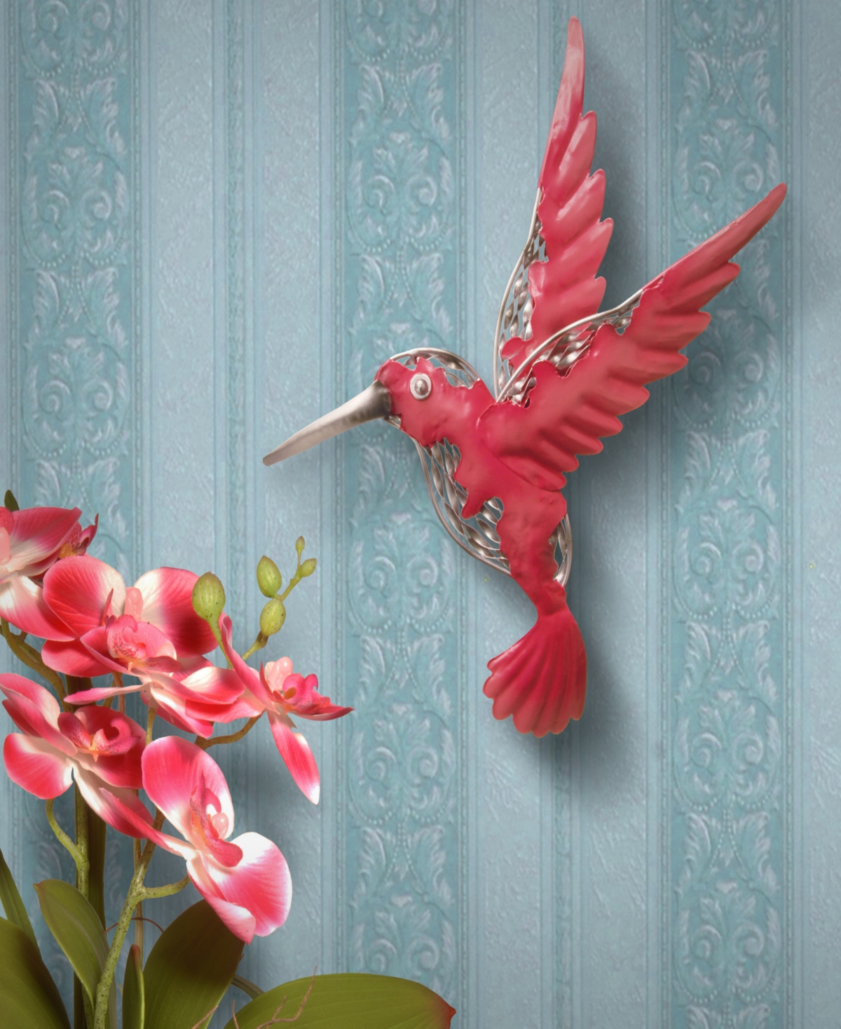 National Tree Company 16 Pink Bird Wall Decoration In Pink