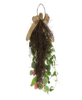 26 Hydrangeas, Tulips and Eucalyptus Swag