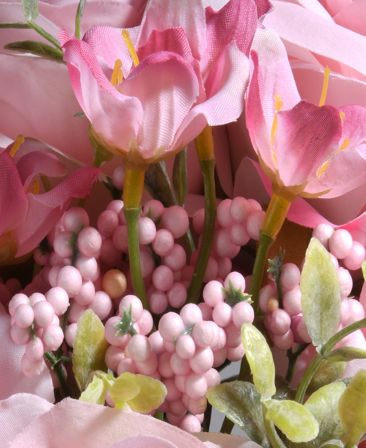 National Tree Company 19 Pink Rose Bundle In Pink