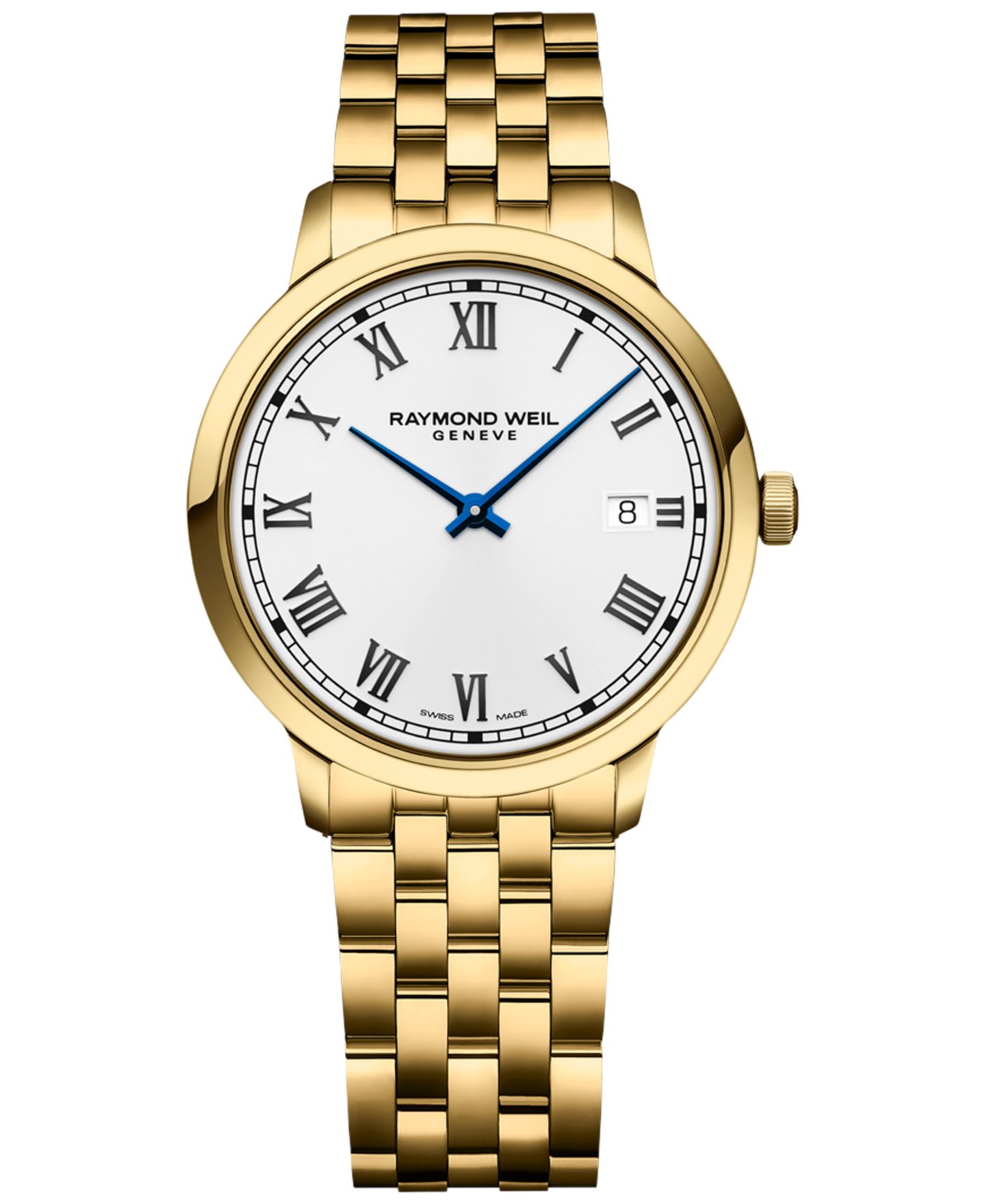 Женские часы Raymond Weil Swiss Toccata Gold PVD Stainless Steel Bracelet Watch 39mm — фото 1
