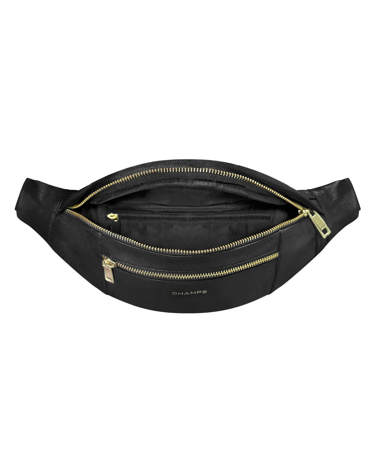 Shop Champs Leather Waist-pack In Black