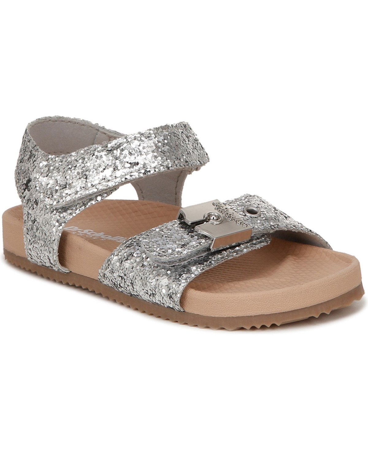 Dr. Scholl's Kids' Original Toddler Ankle Straps In Silver Gray