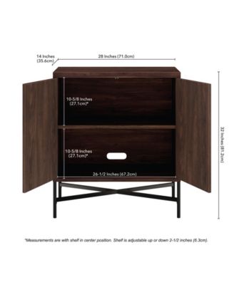 Brighton 28" Wide Rectangular Accent Cabinet in Alder Brown
