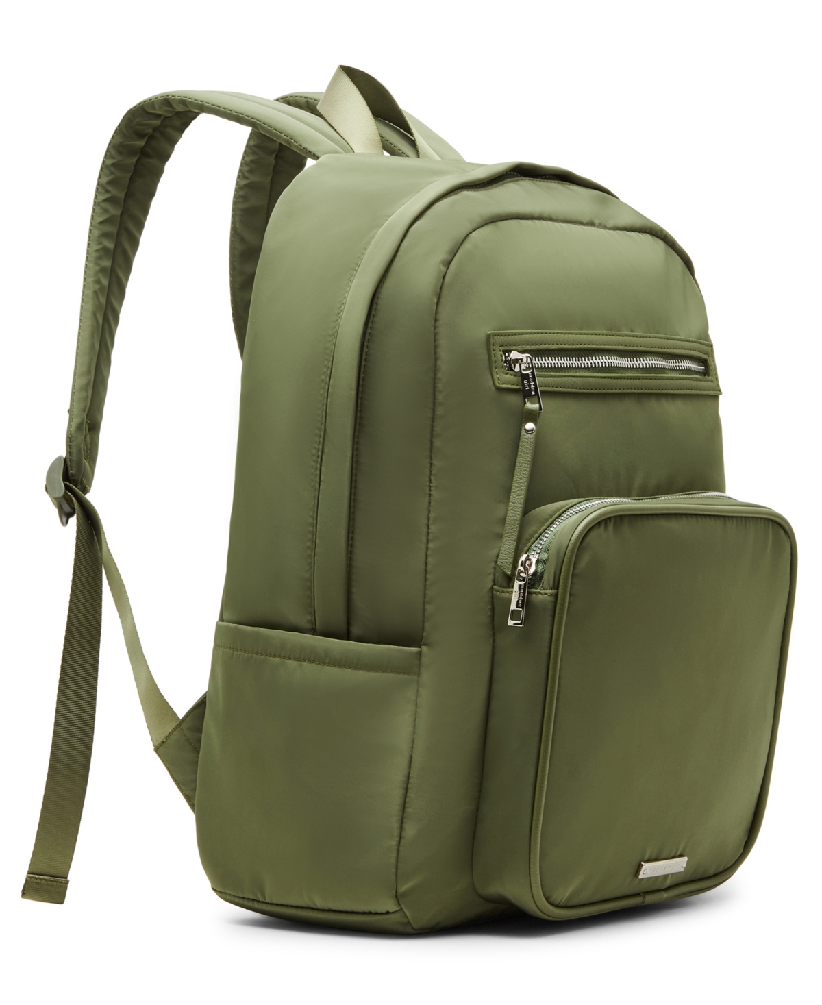 Madden Girl Matty Nylon Square Backpack with Lunchbox - Olive | Smart Closet