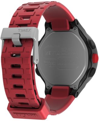 Unisex Ironman T200 Quartz Digital Red Silicone Strap 42mm Round Watch