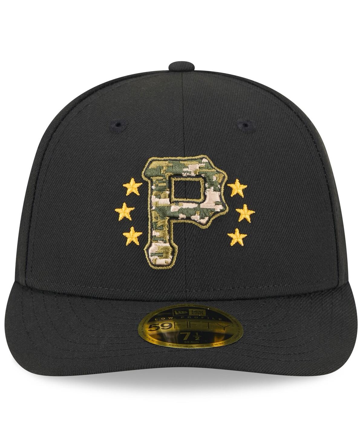 Shop New Era Men's Black Pittsburgh Pirates 2024 Armed Forces Day Low Profile 59fifty Fitted Hat