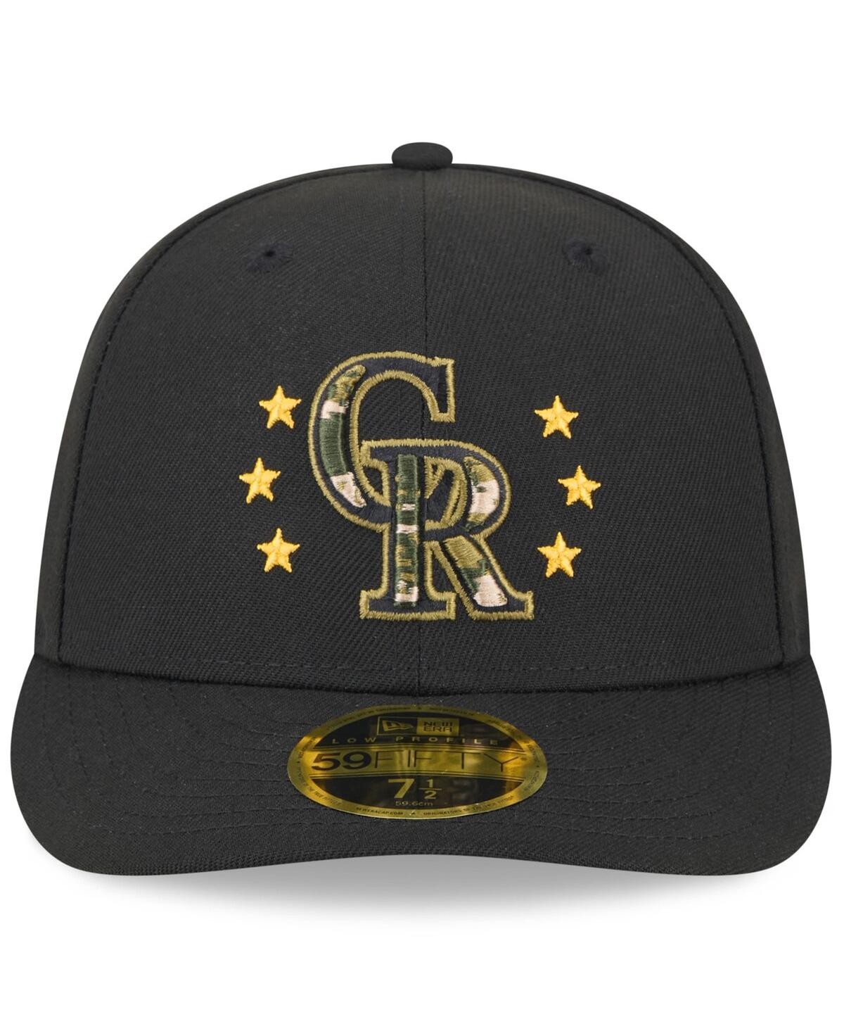 Shop New Era Men's Black Colorado Rockies 2024 Armed Forces Day Low Profile 59fifty Fitted Hat