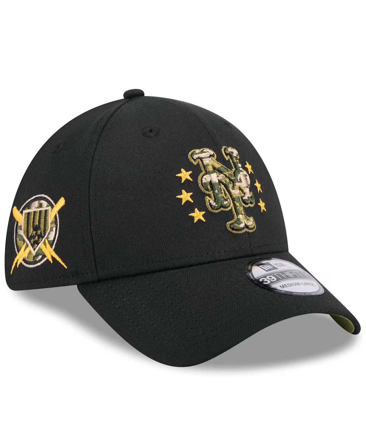Shop New Era Men's Black New York Mets 2024 Armed Forces Day 39thirty Flex Hat
