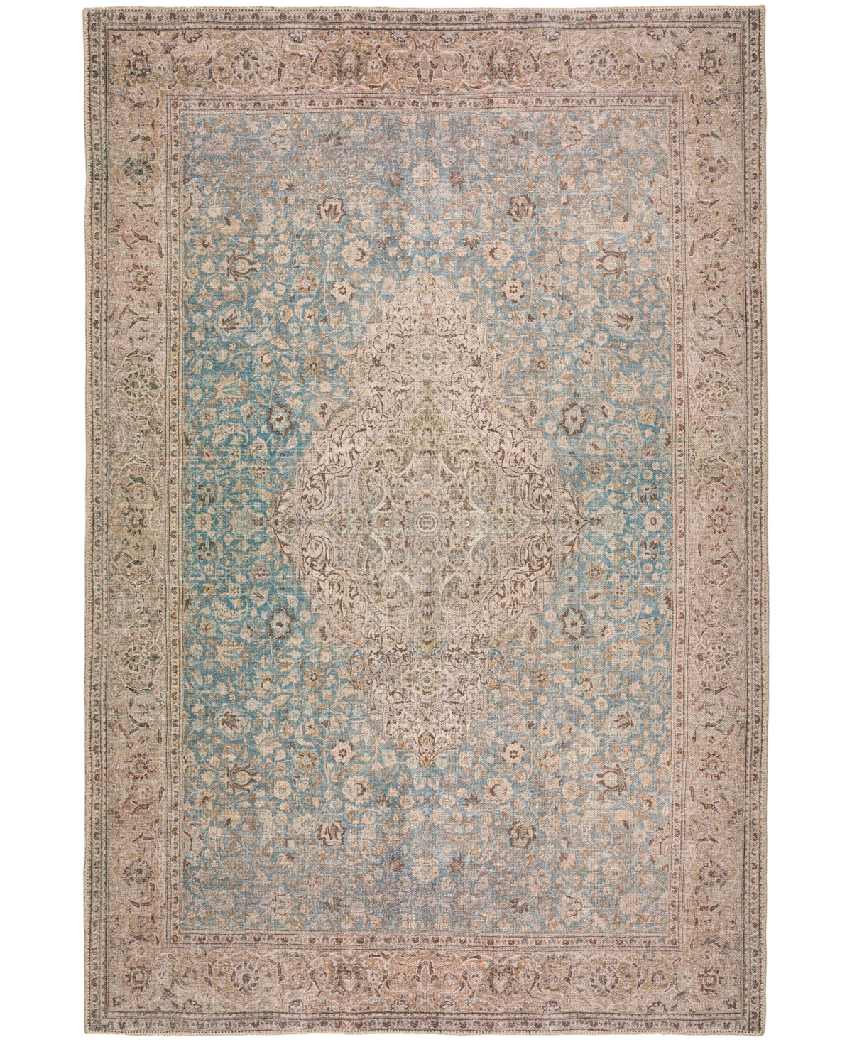 Shop Dalyn Kars Ka12 8'x10' Area Rug In Aqua