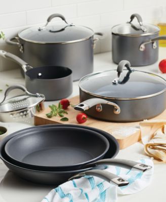 Elementum Hard-Anodized Aluminum 10-Pc. Cookware Set