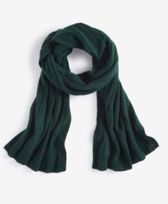 Ribbed 100% Cashmere Scarf