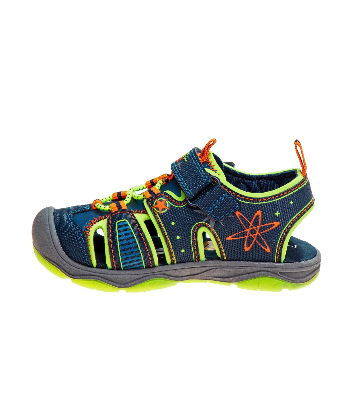 Disney Pixar Toddler Boys Toy Story Sports Sandals In Navy,lime