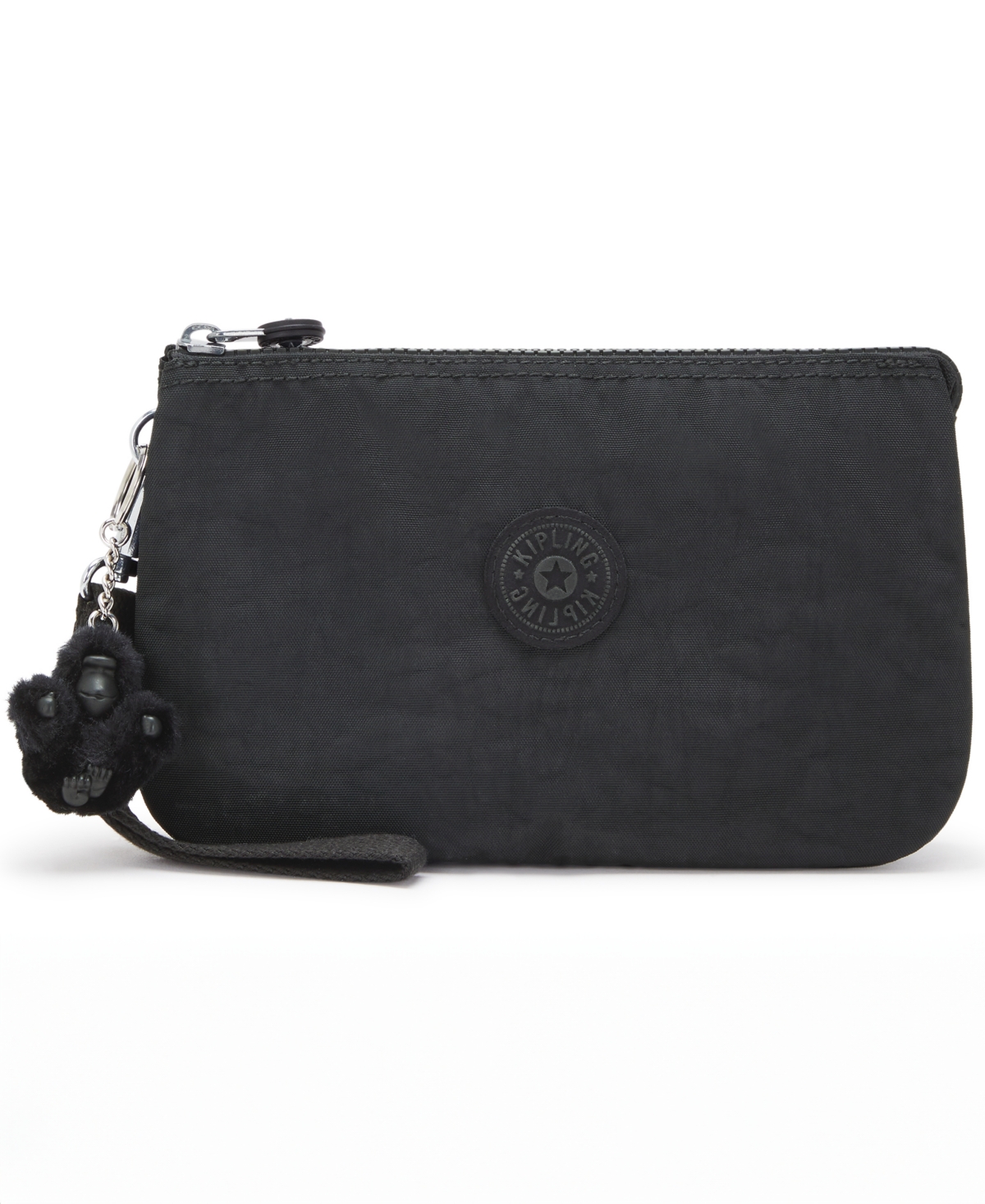 Shop Kipling Creativity X-large Cosmetic Pouch In Black Noir,silver