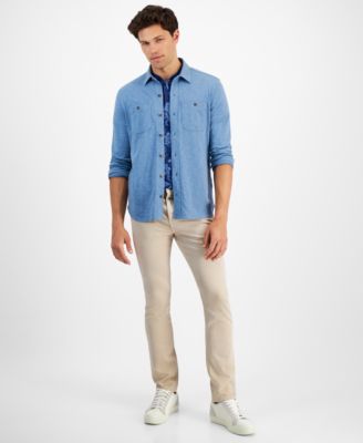 Sun Stone Mens Button Down Shirt Comfort Slim Pant Created For Macys