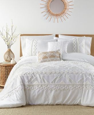 Levtex Harleson Textured Duvet Cover Sets In White