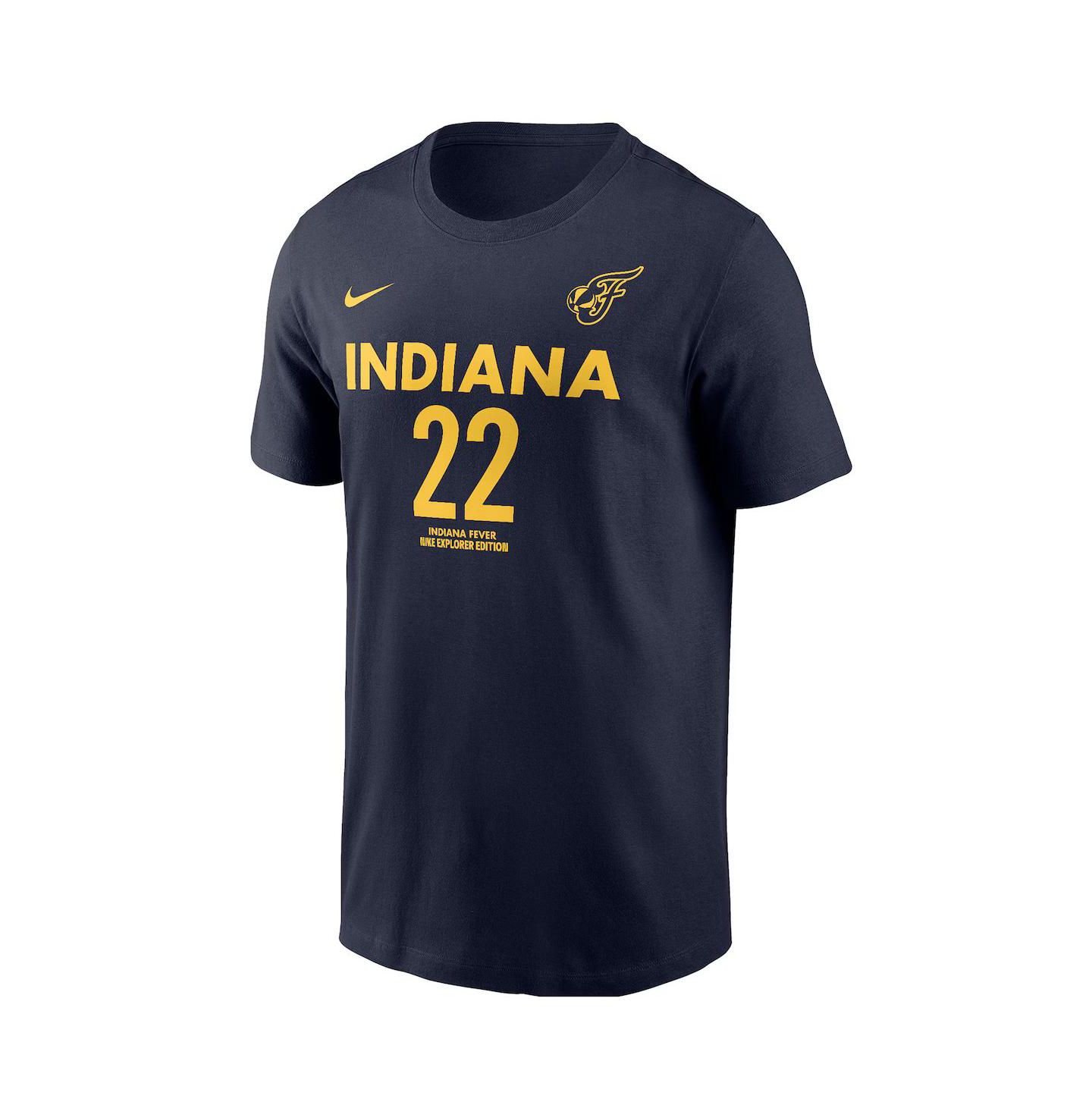 Футболка Nike Caitlin Clark Navy Indiana Fever 2024 WNBA Draft Explorer Edition Player Name & Number — фото 2