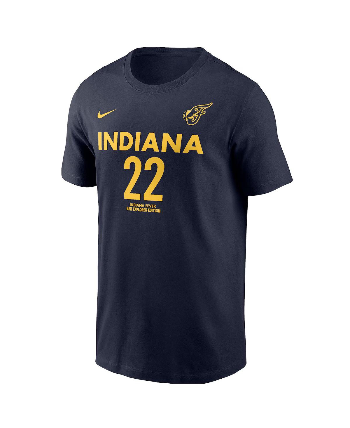 Nike Unisex Caitlin Clark Navy Indiana Fever 2024 Wnba Draft Explorer Edition Player Name Number T-shirt In Navy