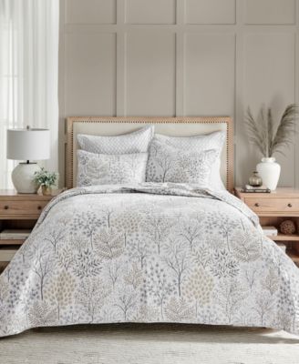 English Forest Reversible 3-Pc. Quilt Set, King/California King