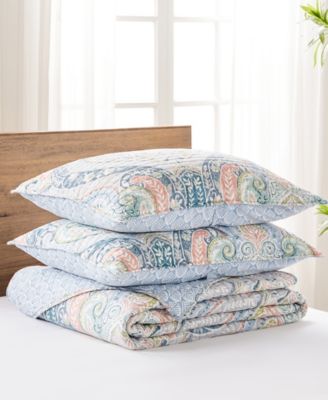 Nadita Reversible 3-Pc. Quilt Set, Full/Queen