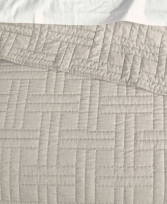 Melange Stitch Stitching 3-Pc. Quilt Set, Full/Queen