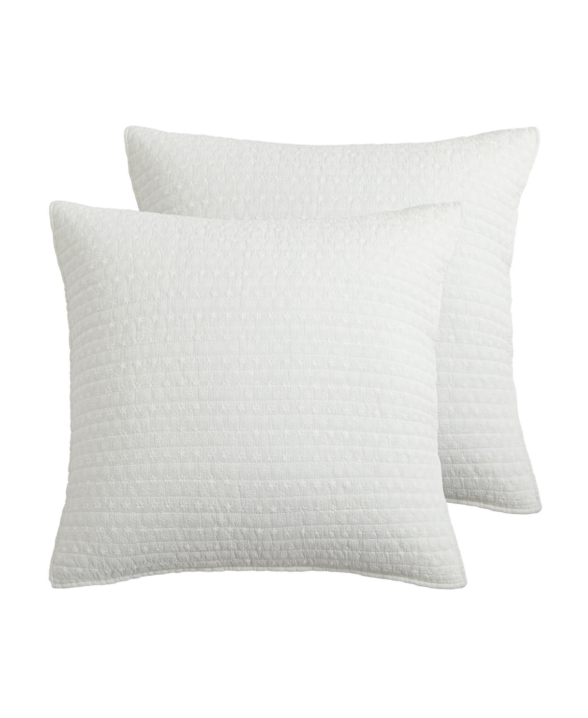 Eyelet 2-Pc. Sham Set, European - Taupe