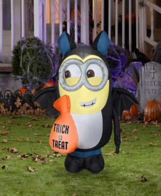 National Tree Company 42" Halloween Airblown Dave in Bat Costume, 2 White LED Lights