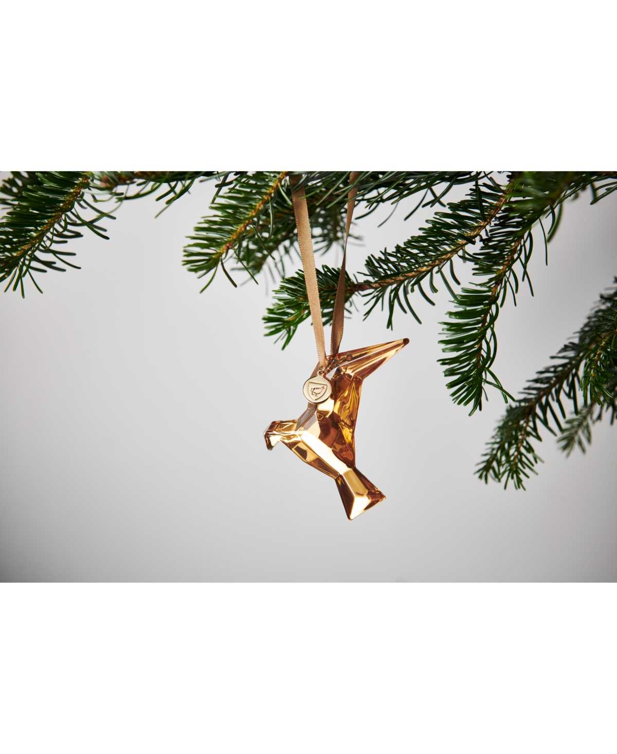Orrefors Annual Holiday Ornament Homage Dove 21k Gold 2024 In Gold