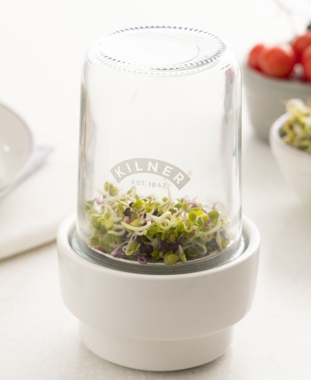 Kilner 2 Piece Sprouting Set In Clear