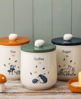 Woodland Set of 3 Storage Jars