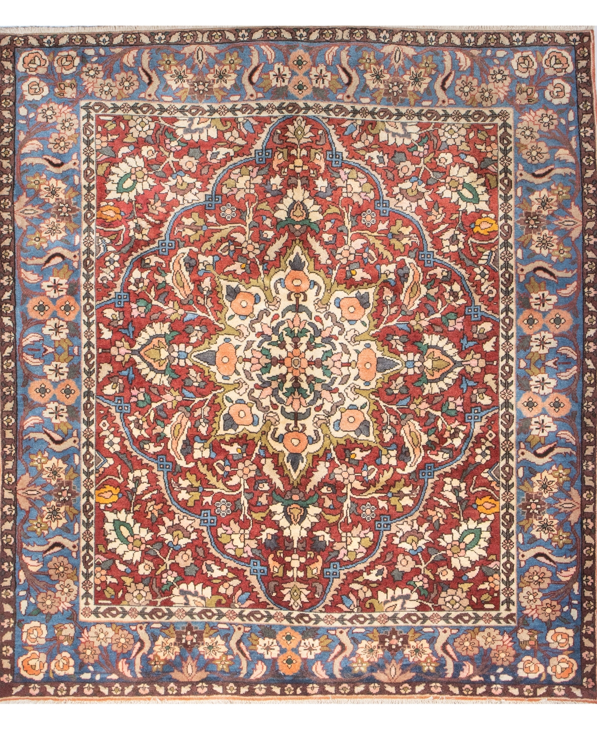 Shop Bb Rugs One Of A Kind Baktiary 5'10x6'7 Area Rug In Rust