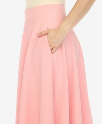 Women's Flared Skirt with Pockets