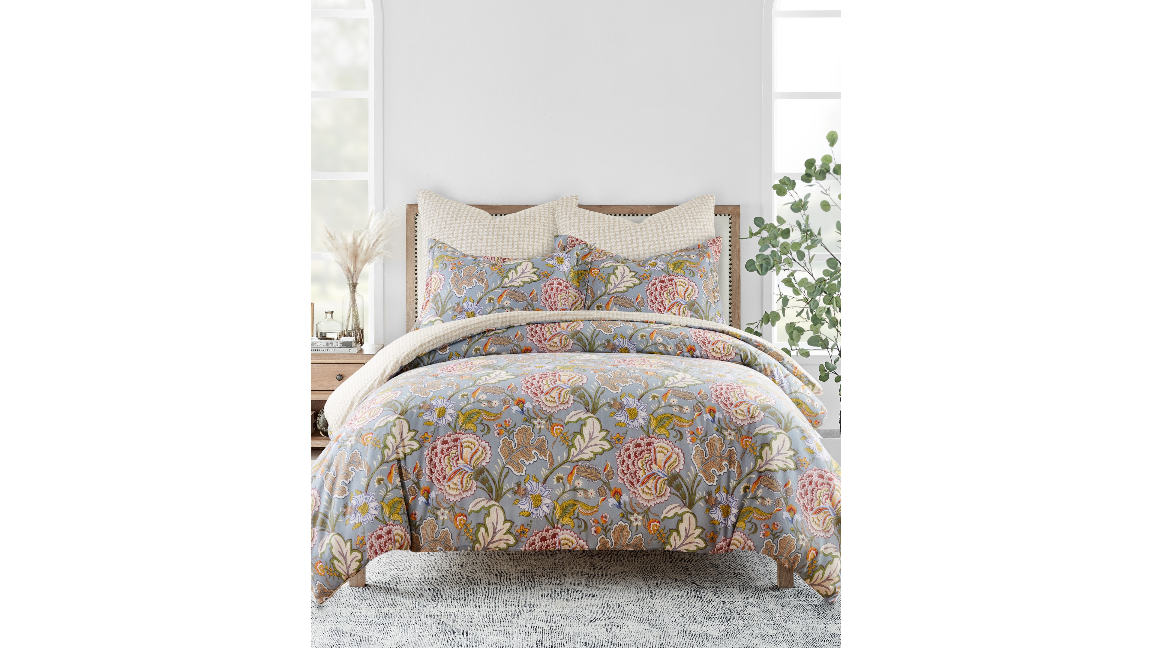 Levtex Angelica Reversible 3-Pc. Duvet Cover Set, Full/Queen
