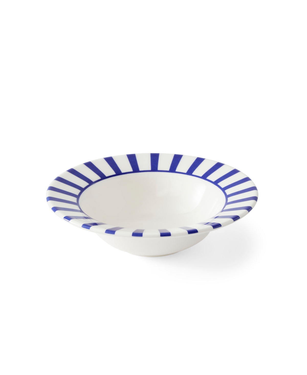 Spode Blue Italian Steccato Cereal Bowls, Set Of 4 In Blue