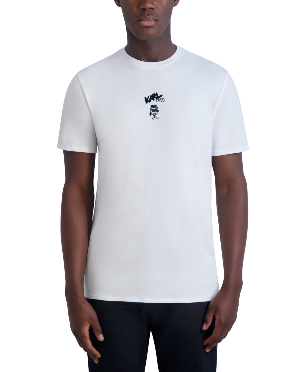 Men's Cotton Logo Graphic T-Shirt - White