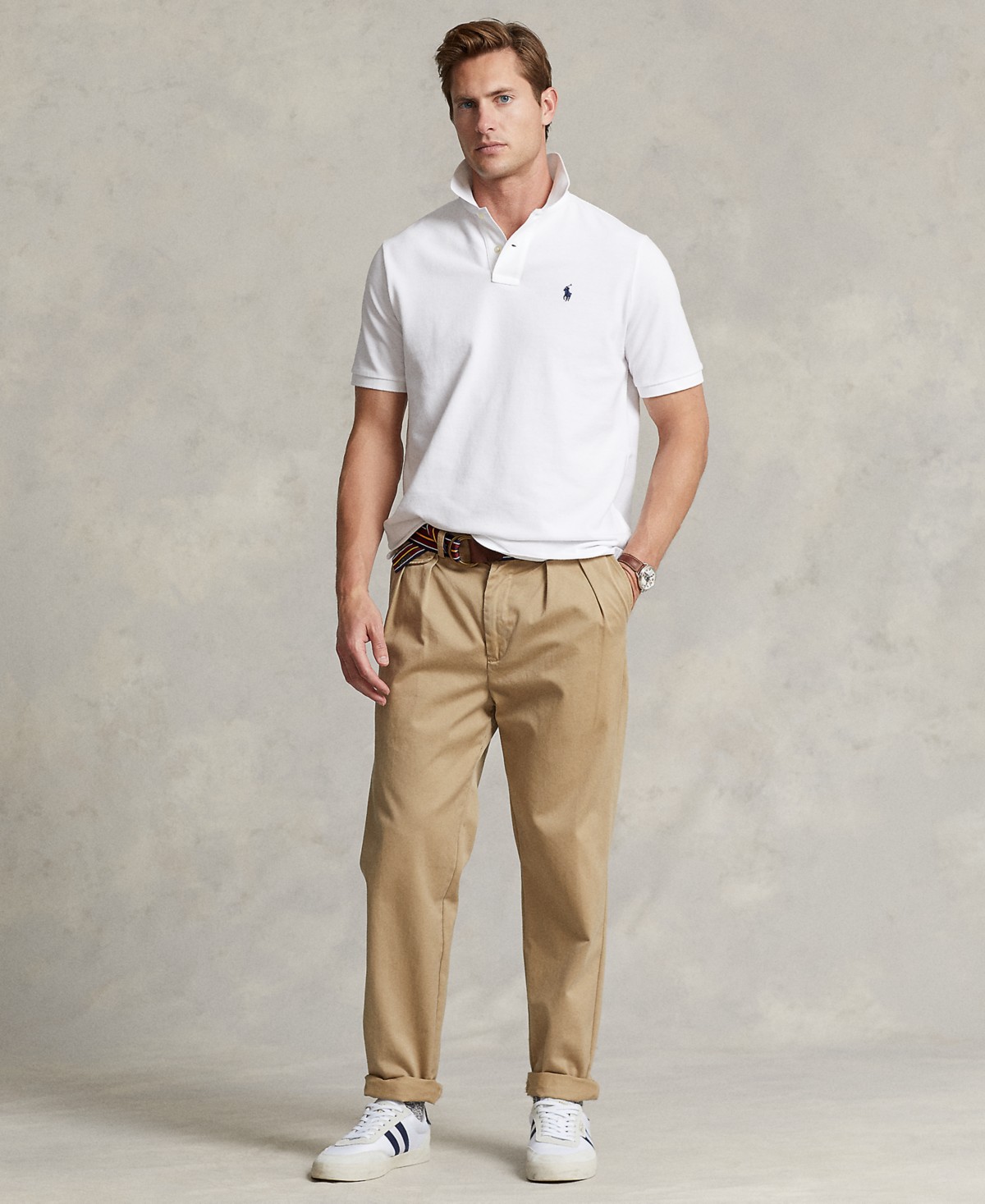 Мужские Polo Ralph Lauren Men's Classic-Fit Mesh Polo Shirt — фото 3