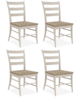 Closeout! Laguna 4pc Rush Seat Chair Set