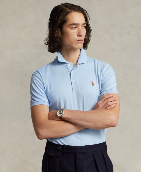 Мужские рубашки Polo Ralph Lauren Men’s Slim-Fit Soft Cotton Polo Shirt