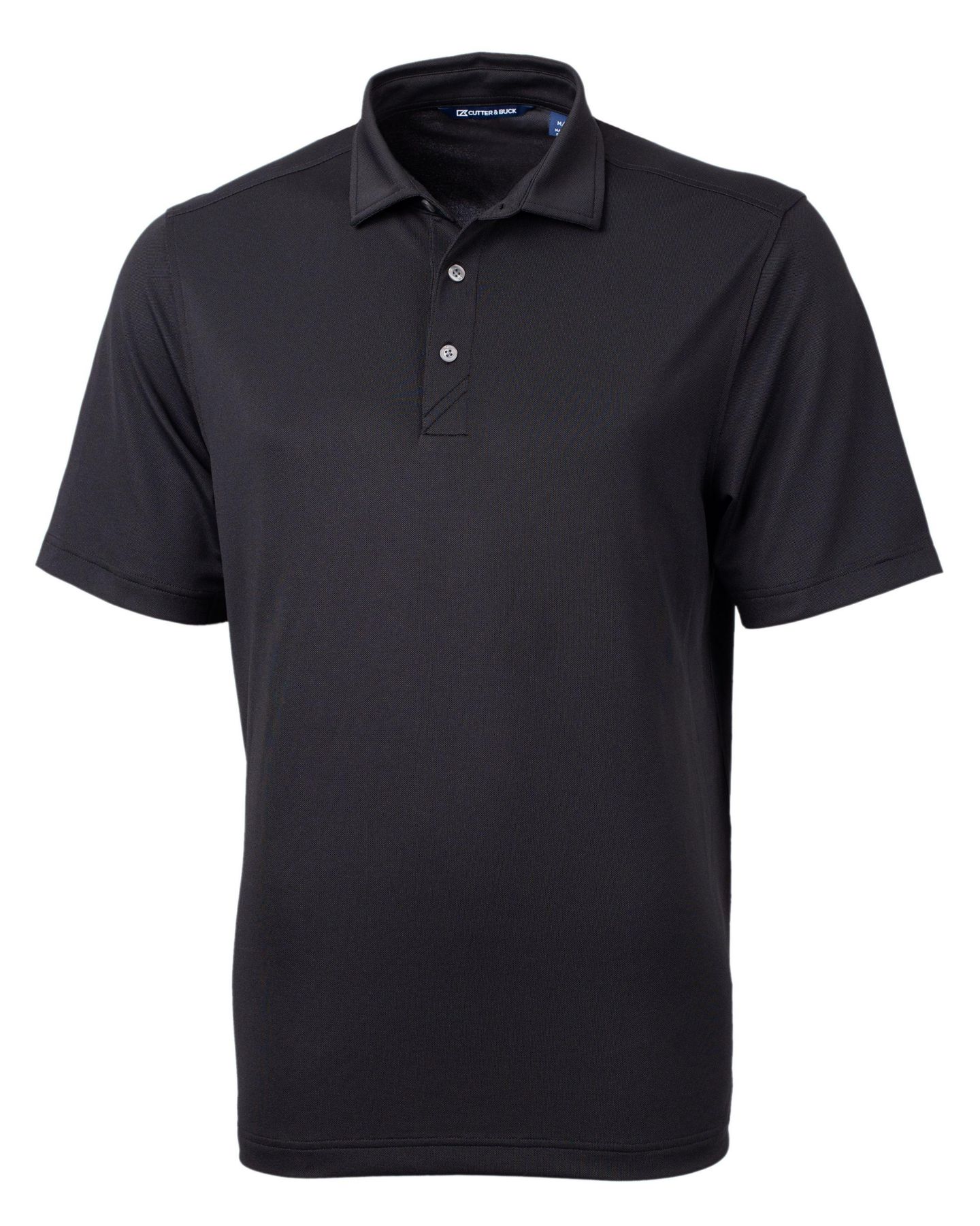 Мужское поло Cutter & Buck Virtue Eco Pique Recycled Polo Shirt, цвет: Чёрный — фото 2