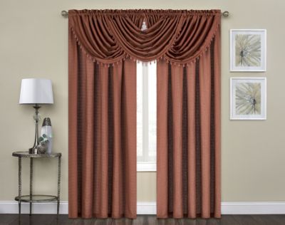 Living Textured Crepe Sheer Single Window Curtain Treatments And Valances
