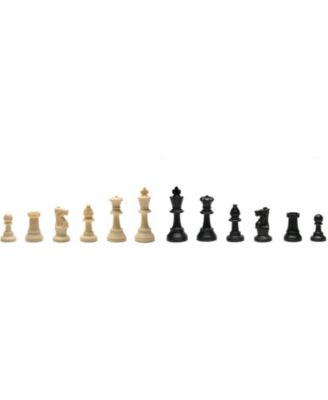 WE Games Tournament Chess Set, Roll-up Board, Weighted Pieces 3.75 in. King