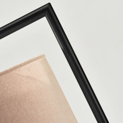 Montage Modern 60" LED Arc Floor Lamp with Fabric Drum Shade