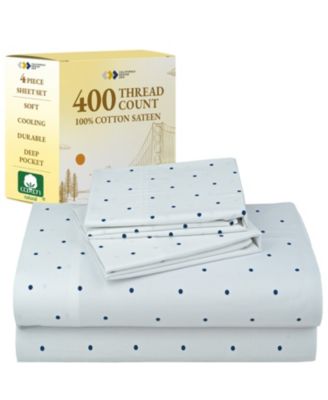 400 Thread Count 100% Cotton Printed Sheet Set - California Design Den