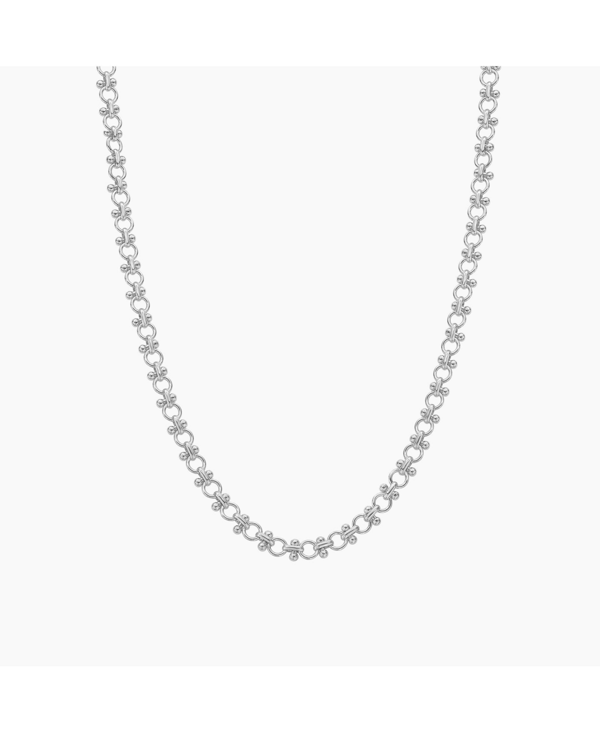 Lattice Chain Necklace - Silver