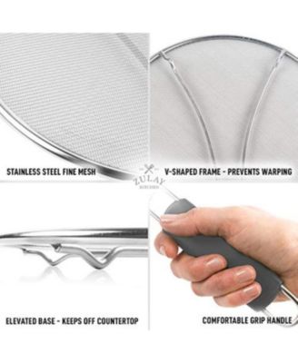Large Splatter Screen for Frying Pan (13") - Stainless Steel Grease Splatter  Guard for Frying Pan