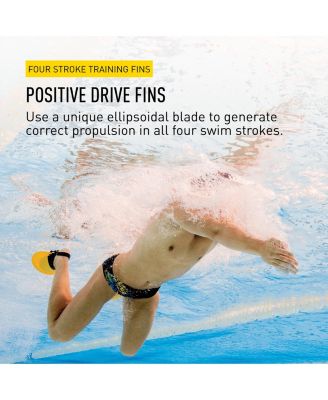 Positive Drive Swim Fins - All-Stroke Flippers for Adults