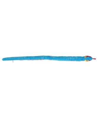X-Large Rainbow Snake Playful Plush Toy Multicolor 53"