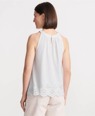 Women's Lightweight Jersey Eyelet Tank Top