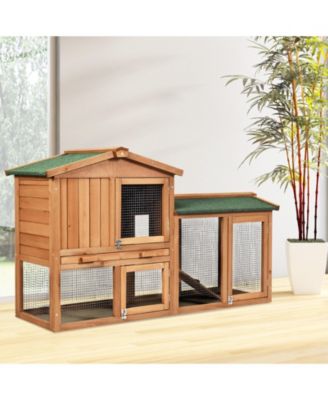 58 Inch Weatherproof Wooden Rabbit/Dog Hutch