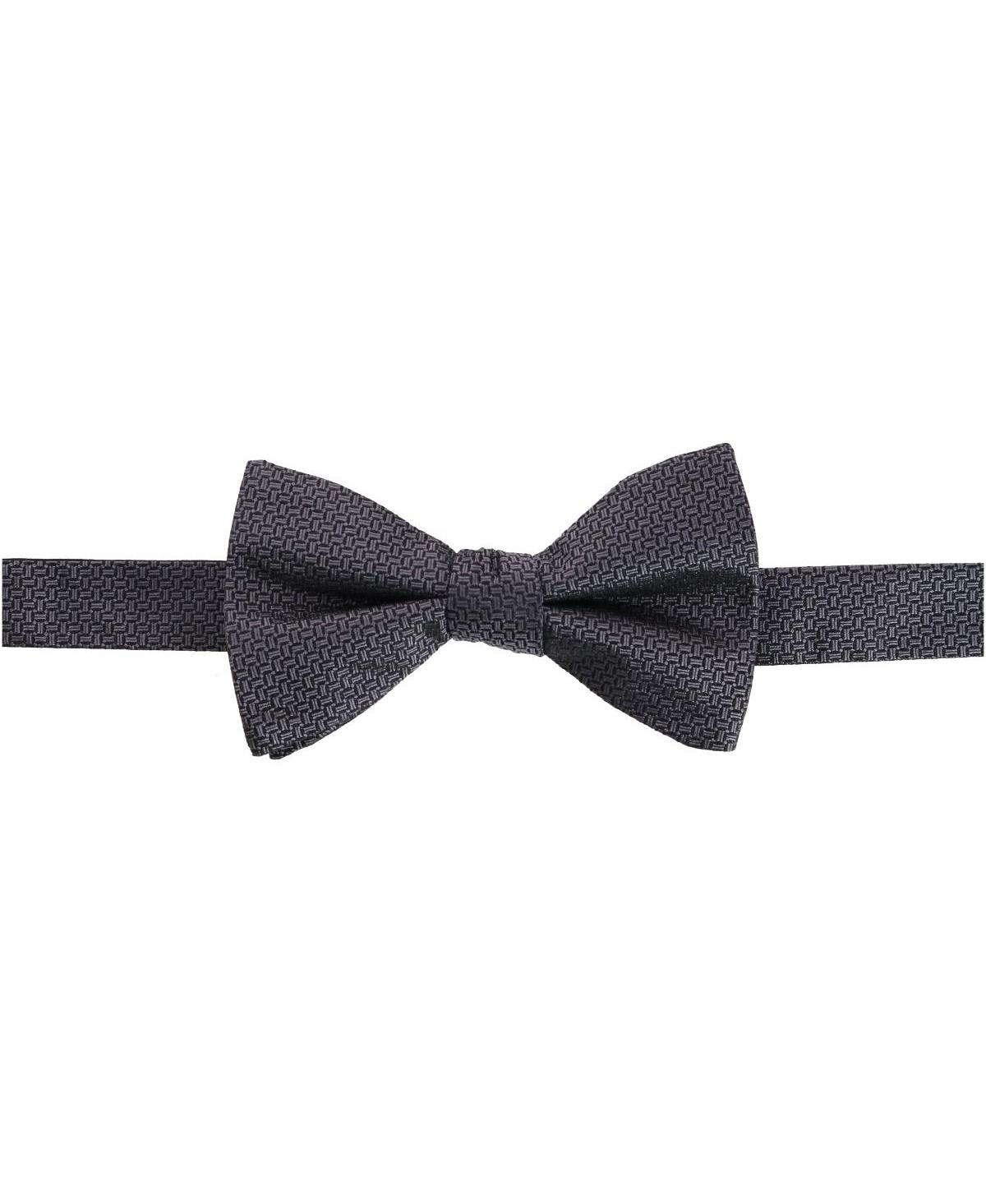 Men's The Monte Bello Interlocked Silk Bow Tie - Graphite