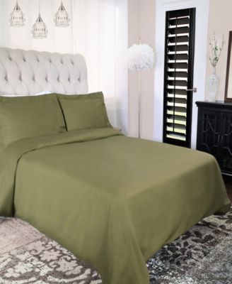 300-TC Crisp Cotton Percale Lightweight Duvet Cover Set, Full/Queen